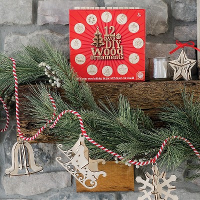 12 Days of DIY Laser-Cut Wood Ornaments Advent Calendar