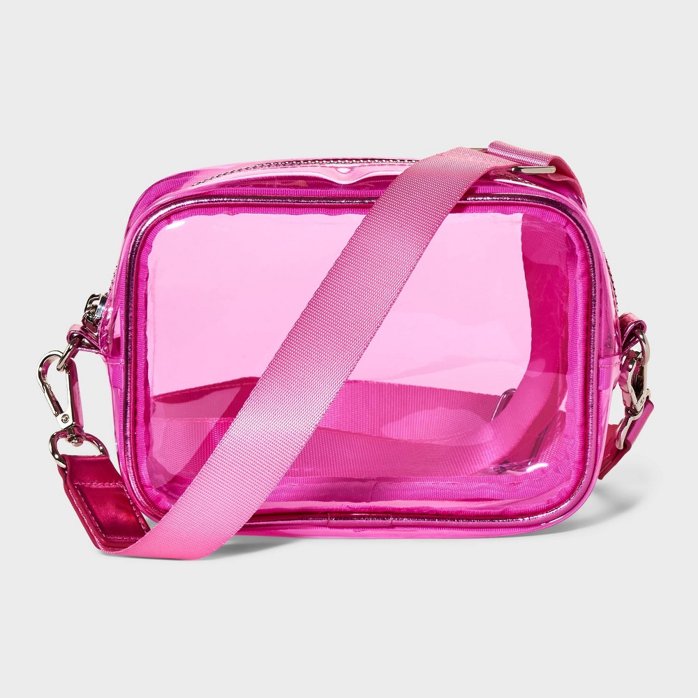 Photos - Travel Accessory Clear Jelly Dome Crossbody Bag - Wild Fable™ Pink