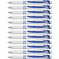 Pentel Gel Pen Retractable/Refillable Needle Tip 0.5mm 12/DZ BE Ink BLN75PWCDZ