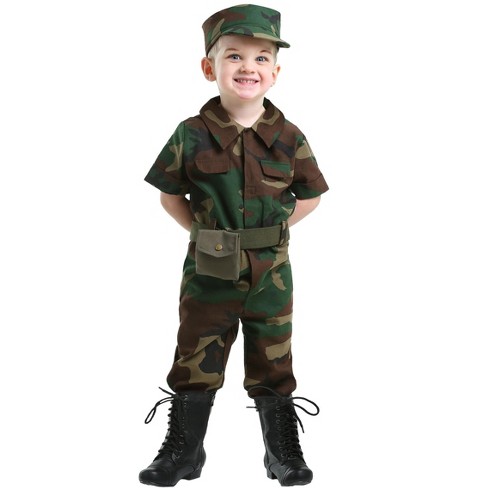 Halloweencostumes.com 4t Boy Boy's Toddler Infantry Soldier Costume ...