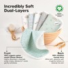 KeaBabies 6-Pack Cami Baby Washcloths for Newborn, 10x10 Organic Cotton Face Wash Cloths for Babies, Soft & Absorbent Baby Bath Towels - 2 of 4