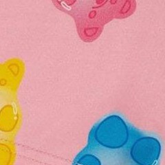 pink multicolored gummies