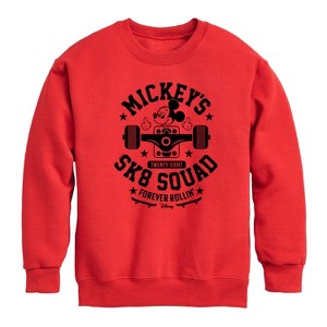 Boys' - Disney - Mickey & Friends Graphic Long Sleeve Fleece Sweatshirt - 1 of 4
