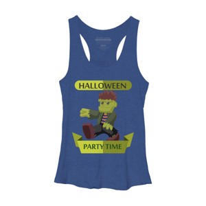 Women's Design By Humans Happy Halloween gift for kid cute Frankenstein By thientd87 Racerback Tank Top - 1 of 3