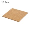 Unique Bargains Thickened Cork Self-Adhesive Kitchen Coasters for Tableware - 3 of 4