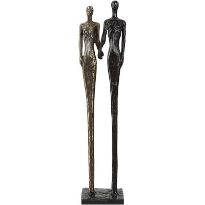 Uttermost Two's Company 20" High Brass and Bronze Sculpture
