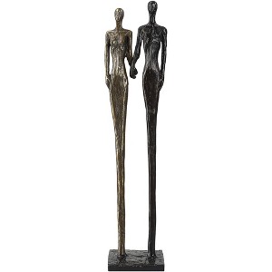 Uttermost Two's Company 20" High Brass and Bronze Sculpture - 1 of 1