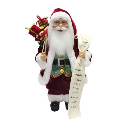 Season's Designs Christmas 16In (40Cm) Standing Santa In Red White