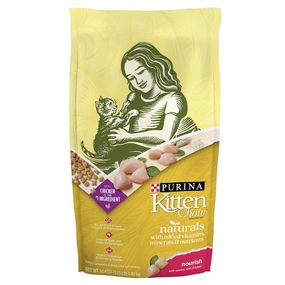 Purina Kitten Chow Naturals with Chicken Complete & Balanced Dry Cat Food