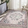 Gulches Vintage Bohemian Living Room Area Rug 5x7, Non-Slip Machine Washable Rug - 4 of 4