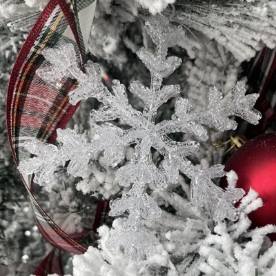 Christmas Snowflake Glass Food Storage Container Red - Wondershop™ : Target