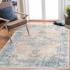 Area Rug Machine Washable Rug Vintage Distressed Non Slip Non Shedding Rugs Low Pile Foldable Retro Printed Indoor Carpet for Living Room Bedroom - 3 of 4