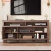 TV Stand for 63 in, Entertainment Center with Adjustable Shelves, Farmhouse TV Stand with Cabinet Doors,for Living Room, Bedroom - 3 of 4