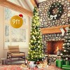 Tangkula 5/6/7/8/9FT Pencil Christmas Tree PVC Artificial Slim Tree w/ Metal Stand Home Holiday Decor Green - 2 of 4