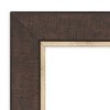 33" x 27" Non-Beveled Lined Bronze Wall Mirror - Amanti Art: Modern Rectangle, Polystyrene Frame, Wall Mounted - image 3 of 4