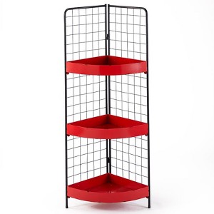 The Lakeside Collection 3-Tier Metal Corner Shelves - 1 of 4