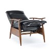 Lyngins Modern Massage Recliner with Adjustable Footrest & Wood Arm,Accent Lounge Chair for Bedroom,Living Room - 3 of 4