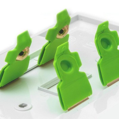 Ivory Smart Rocker Switch Plate with LED Night Light