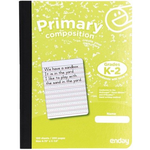 Enday 100 Ct. Primary Composition Notebook, Green