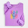 Simply Sage Market S.W.Smiley Beach Bum  Lightweight Garment Dyed Sweatshirt - 2 of 4