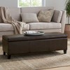 Kumasinova Upholstered Storage Ottoman, Contemporary Ottoman with Storage, 51.25" Ottoman Bench, Entryway Bench, Foot Stool with Pressure Hinges - 2 of 4