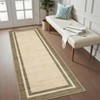 Coucheta Washable Modern Rug, Non-Slip, Foldable & Low Pile Thin Carpet, Soft Non-Shedding Neutral Print for Living Room & Bedroom, Nursery - 3 of 4