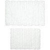 The Lakeside Collection Set of 2 Luxury Stripe Bath Rugs - 2 of 2
