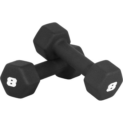 CAP Barbell Neoprene Coated Dumbbell Set, Color Coded Free Weights, Multiple Sizes & Color Options