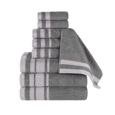 Cotton Medium Weight 9 Piece Bathroom Towel Set by Blue Nile Mills