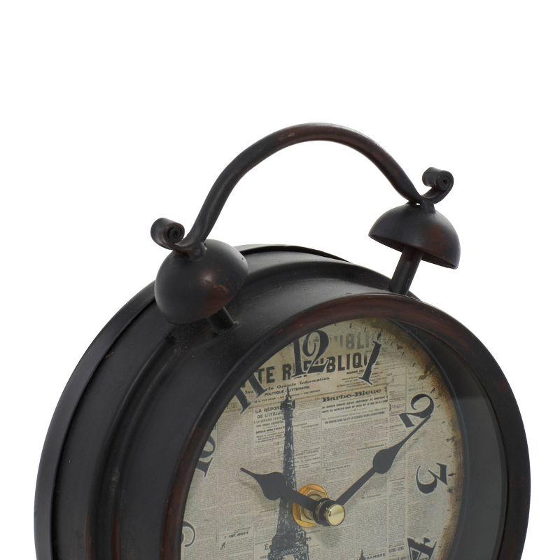 Metal Clock with Bell Style Top - Olivia & May, 3 of 7