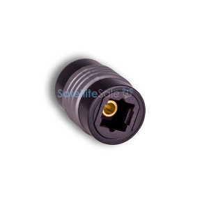 SatelliteSale Toslink Coupler Digital SPDIF Optical PVC Convertor Black Adapter - 1 of 4