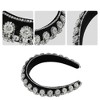 Unique Bargains Women's Bling Double-layered Rhinestone Flannel Wide Edge Headband 5.71"x1.30" 1Pc - 3 of 4