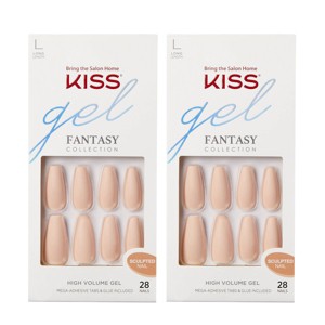 KISS Gel Scupted Fake Nails - 4 The Cause - 62ct - 1 of 4