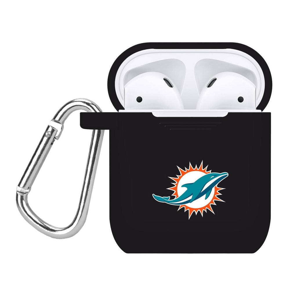 Photos - Portable Audio Accessories NFL Miami Dolphins AirPods Cover - Black
