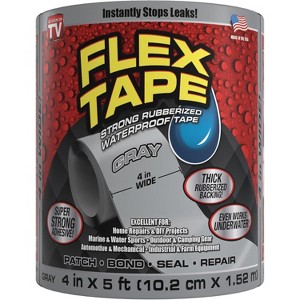 Flex Tape 4 In. x 5 Ft. Repair Tape, Gray - 1 of 3