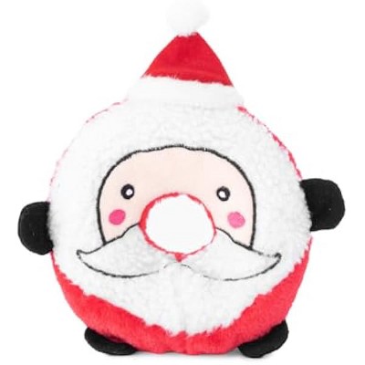 ZippyPaws - Holiday Donutz Buddies Squeaky Dog Toys - Santa