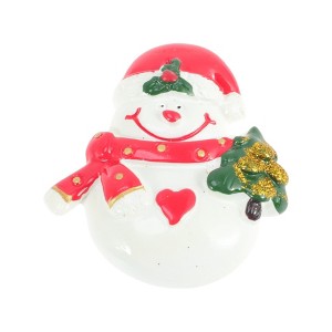 Unique Bargains Magnetic Sticker Dark Brown White 1 Pc - 1 of 3