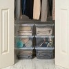 Racxily 6 Pack Storage Bins, 17 Qt. (4.25 gal.) Plastic Stackable Closet Storage Box, Clear - 2 of 4
