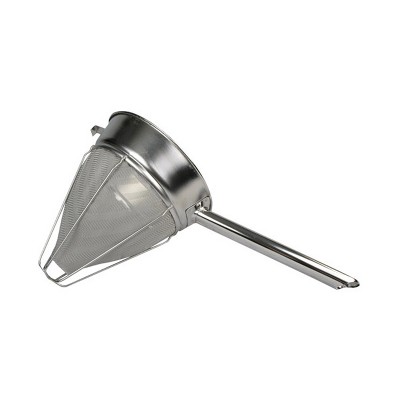 Winco 8-Inch Stainless Steel Reinforced Bouillon Strainer