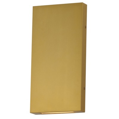ET2 Lighting Brik 2 - Light Wall Light in  Natural Aged Brass
