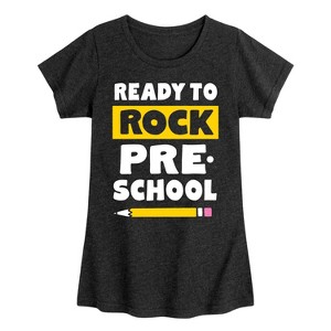 Girls' - Instant Message - Ready To Rock Preschool Fitted Short Sleeve Graphic T-Shirt - 1 of 4