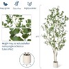 Artificial Eucalyptus Tree Indoor, Tall Faux Eucalyptus Plantin Black Plastic Pot, Fake Eucalyptus Tree for Office Living Room Bedroom Foyer - 2 of 4