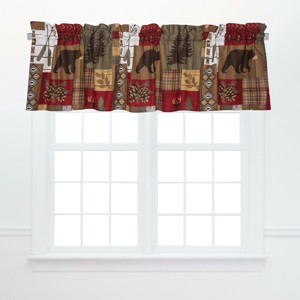 C&F Home Timber Trails Red Valance Set of 2 - 1 of 2