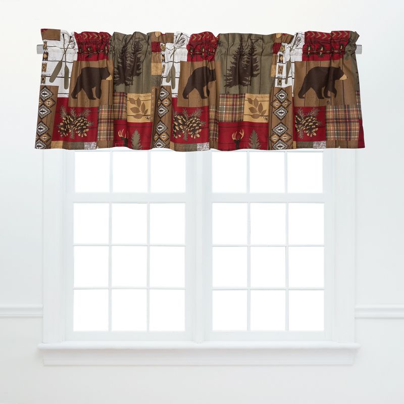 C&F Home Timber Trails Red Valance, 1 of 4