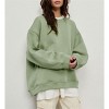 Womens Oversized Sweatshirts Hoodies Fleece Crewneck Sweaters Casual Tops Comfy Fall Fashion Outfits Winter Clothes 2025 - 4 of 4