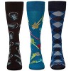 MeMoi Men's 3 Pair Pack Novelty Hobbies Crew Socks - 2 of 4