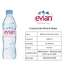 Evian French Mineral Water - 500ml/16.91 Fl Oz Bottle (pack Of 24) : Target