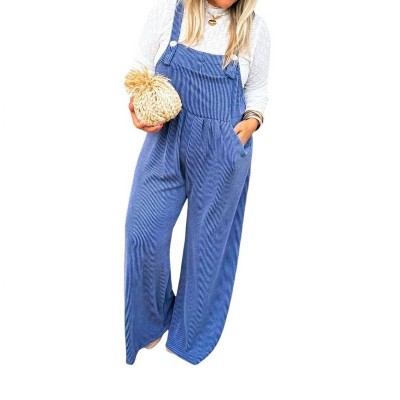 Women's Karli Boho Overalls - Sky So Blue Collective