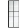 vidaXL Wall Mirror Black Metal, glass 39.4x15.7 in Wall mounting - 4 of 4