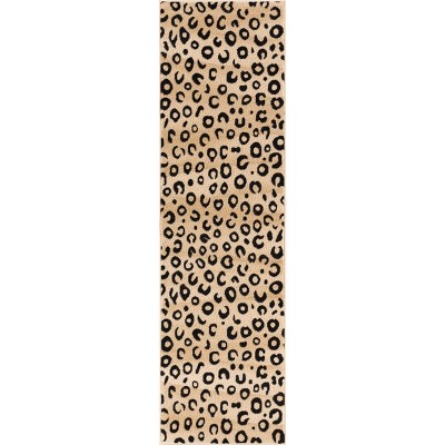 Well Woven Dulcet Leopard Animal Print Black Area Rug : Target
